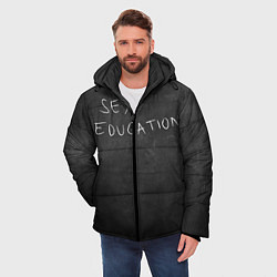 Куртка зимняя мужская ПОЛОВОЕ ВОСПИТАНИЕ, цвет: 3D-черный — фото 2