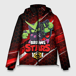 Куртка зимняя мужская BRAWL STARS VIRUS 8-BIT, цвет: 3D-светло-серый