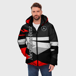 Куртка зимняя мужская Mercedes-Benz, цвет: 3D-светло-серый — фото 2