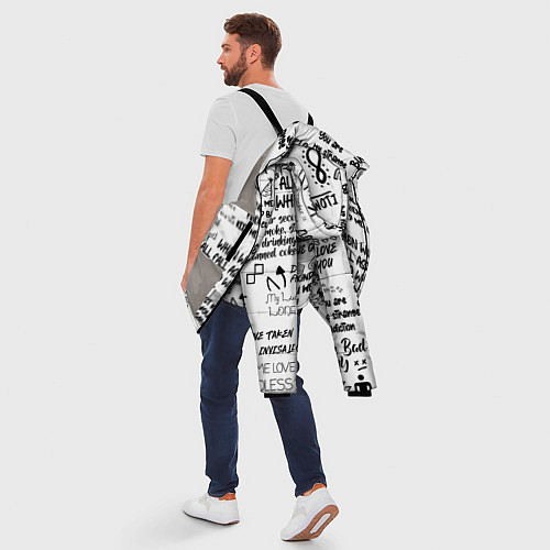 Мужская зимняя куртка МУЗЫКА БИЛЛИ АЙЛИШ / 3D-Светло-серый – фото 5