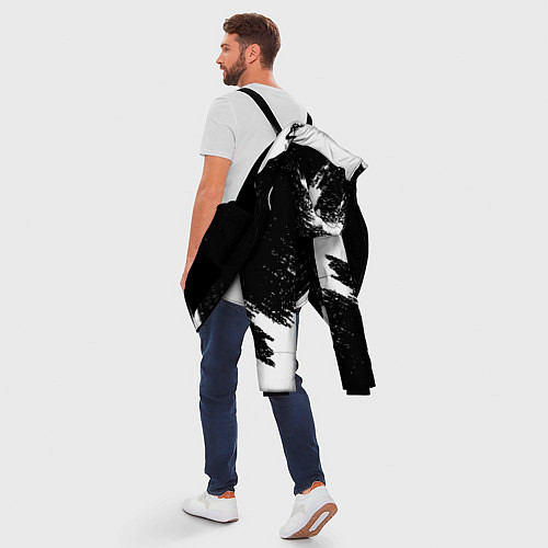 Мужская зимняя куртка MERCEDES / 3D-Черный – фото 5