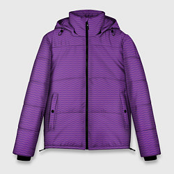 Куртка зимняя мужская Фиолетовая волна, цвет: 3D-черный