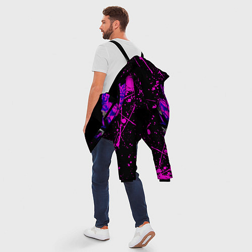 Мужская зимняя куртка JOJOS BIZARRE ADVENTURE / 3D-Черный – фото 5