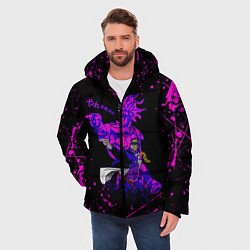 Куртка зимняя мужская JOJOS BIZARRE ADVENTURE, цвет: 3D-светло-серый — фото 2