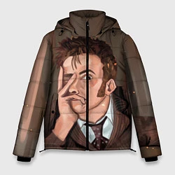 Куртка зимняя мужская 10TH DOCTOR WHO, цвет: 3D-черный