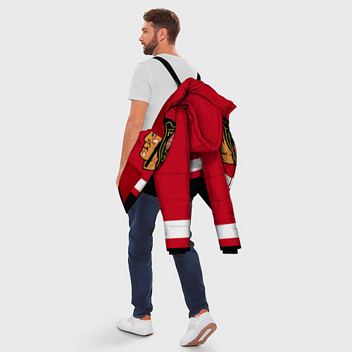 Мужская зимняя куртка Chicago Blackhawks / 3D-Красный – фото 5