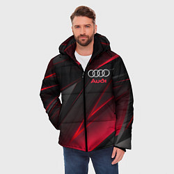 Куртка зимняя мужская AUDI, цвет: 3D-светло-серый — фото 2