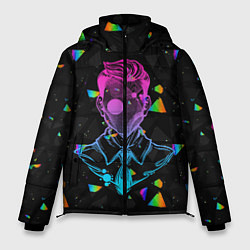 Куртка зимняя мужская Glitch man, цвет: 3D-черный
