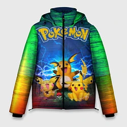 Куртка зимняя мужская Pikachu, цвет: 3D-светло-серый
