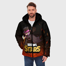 Куртка зимняя мужская Brawl stars Mortis Мортис, цвет: 3D-черный — фото 2