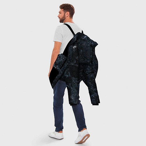 Мужская зимняя куртка Мрамор / 3D-Черный – фото 5