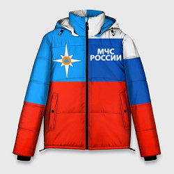 Куртка зимняя мужская Флаг МЧС России, цвет: 3D-черный