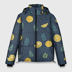 Мужская зимняя куртка Лимонный узор