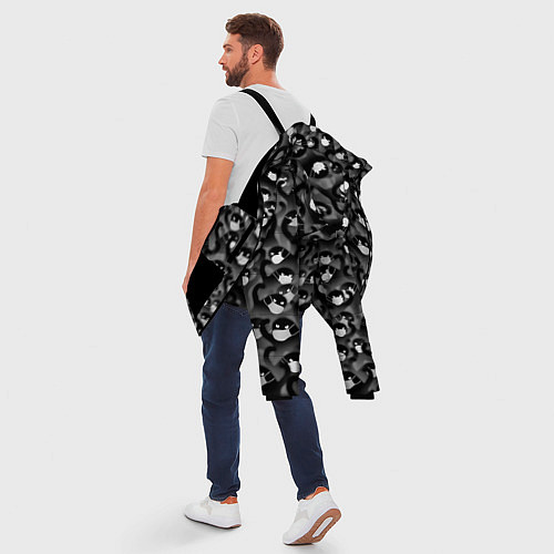 Мужская зимняя куртка Ъуъ съуки в маске / 3D-Черный – фото 5