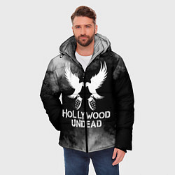 Куртка зимняя мужская Hollywood Undead, цвет: 3D-красный — фото 2
