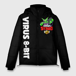 Куртка зимняя мужская BRAWL STARS VIRUS 8 BIT, цвет: 3D-красный