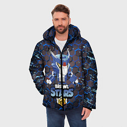 Куртка зимняя мужская BRAWL STARS MECHA CROW, цвет: 3D-черный — фото 2