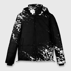 Куртка зимняя мужская БЕЛЫЕ ЧЕРЕПА, цвет: 3D-черный