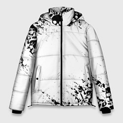 Куртка зимняя мужская БЕЛЫЕ ЧЕРЕПА, цвет: 3D-черный