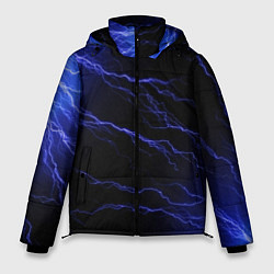 Куртка зимняя мужская МОЛНИИ, цвет: 3D-черный