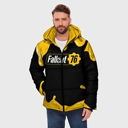 Куртка зимняя мужская FALLOUT76, цвет: 3D-черный — фото 2
