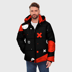 Куртка зимняя мужская ФИГУРКИ, цвет: 3D-красный — фото 2