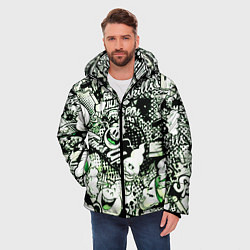 Куртка зимняя мужская Граффити, цвет: 3D-светло-серый — фото 2