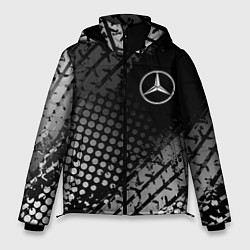 Куртка зимняя мужская Mercedes-Benz, цвет: 3D-черный