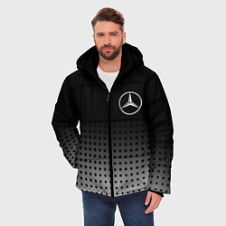 Куртка зимняя мужская Mercedes-Benz, цвет: 3D-черный — фото 2