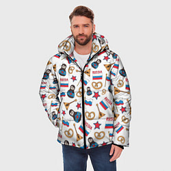 Куртка зимняя мужская РОССИЯ УЗОР, цвет: 3D-светло-серый — фото 2