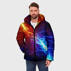 Куртка зимняя мужская ОГОНЬ ГЛИТЧ, цвет: 3D-черный — фото 2