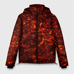 Куртка зимняя мужская Лиственной покров, цвет: 3D-черный