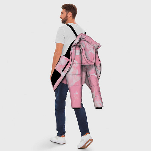 Мужская зимняя куртка Розовая Богемия / 3D-Черный – фото 5