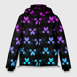 Куртка зимняя мужская MINECRAFT CREEPER NEON, цвет: 3D-светло-серый