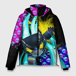 Куртка зимняя мужская BRAWL STARS MECHA CROW, цвет: 3D-черный