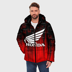 Куртка зимняя мужская HONDA, цвет: 3D-красный — фото 2