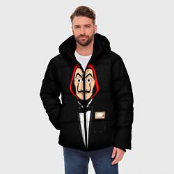 Куртка зимняя мужская Бумажный Дом, цвет: 3D-черный — фото 2