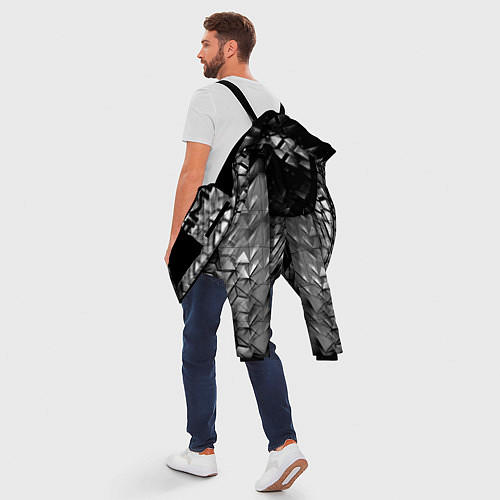 Мужская зимняя куртка MERCEDES / 3D-Черный – фото 5