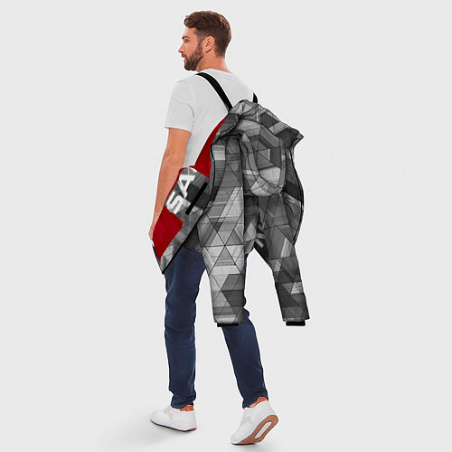 Мужская зимняя куртка NISSAN / 3D-Красный – фото 5