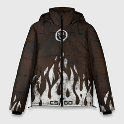 Куртка зимняя мужская Cs:go - Оксидное пламя, цвет: 3D-красный