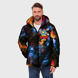Куртка зимняя мужская БРАВЛ СТАРС НАНИ, цвет: 3D-черный — фото 2