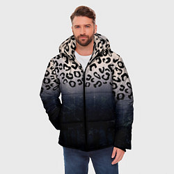 Куртка зимняя мужская Животный принт, цвет: 3D-черный — фото 2