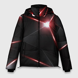 Куртка зимняя мужская 3D свечение, цвет: 3D-черный