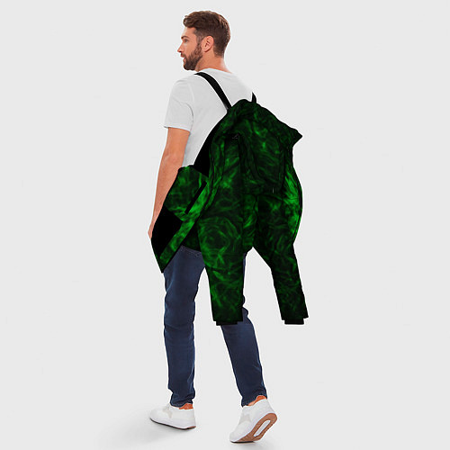 Мужская зимняя куртка Текстура / 3D-Черный – фото 5