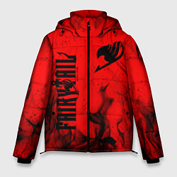Куртка зимняя мужская FAIRY TAIL ХВОСТ ФЕИ, цвет: 3D-красный
