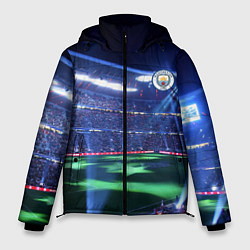 Куртка зимняя мужская FC MANCHESTER CITY, цвет: 3D-красный