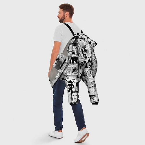 Мужская зимняя куртка МОБ ПСИХО 100 / 3D-Светло-серый – фото 5
