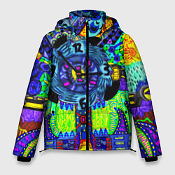 Куртка зимняя мужская КИСЛОТА ГОРОД, цвет: 3D-черный