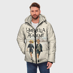 Куртка зимняя мужская The umbrella academy, цвет: 3D-черный — фото 2