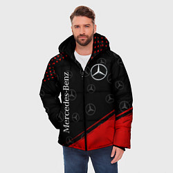 Куртка зимняя мужская MERCEDES МЕРСЕДЕС, цвет: 3D-черный — фото 2